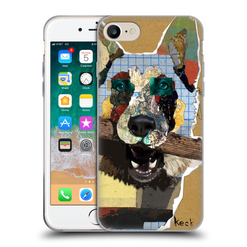 Michel Keck Dogs 3 German Shepherd Soft Gel Case for Apple iPhone 7 / 8 / SE 2020 & 2022