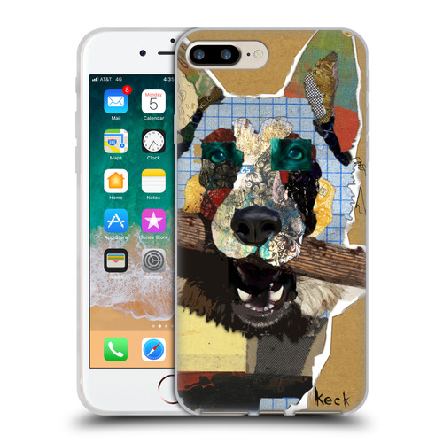 Michel Keck Dogs 3 German Shepherd Soft Gel Case for Apple iPhone 7 Plus / iPhone 8 Plus