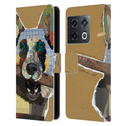 Michel Keck Dogs 3 German Shepherd Leather Book Wallet Case Cover For OnePlus 10 Pro