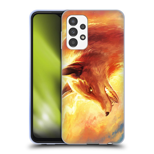 Jonas "JoJoesArt" Jödicke Wildlife Fire Fox Soft Gel Case for Samsung Galaxy A13 (2022)