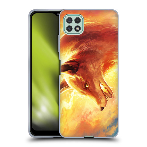 Jonas "JoJoesArt" Jödicke Wildlife Fire Fox Soft Gel Case for Samsung Galaxy A22 5G / F42 5G (2021)