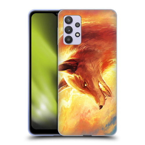 Jonas "JoJoesArt" Jödicke Wildlife Fire Fox Soft Gel Case for Samsung Galaxy A32 5G / M32 5G (2021)