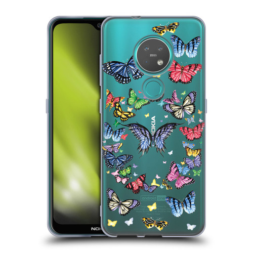 Nene Thomas Art Butterfly Pattern Soft Gel Case for Nokia 6.2 / 7.2