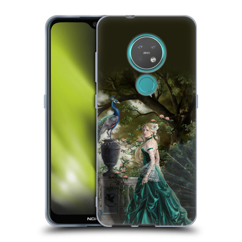 Nene Thomas Art Peacock & Princess In Emerald Soft Gel Case for Nokia 6.2 / 7.2