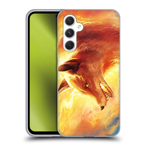 Jonas "JoJoesArt" Jödicke Wildlife Fire Fox Soft Gel Case for Samsung Galaxy A54 5G