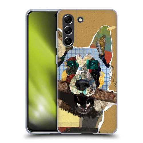 Michel Keck Dogs 3 German Shepherd Soft Gel Case for Samsung Galaxy S21 FE 5G