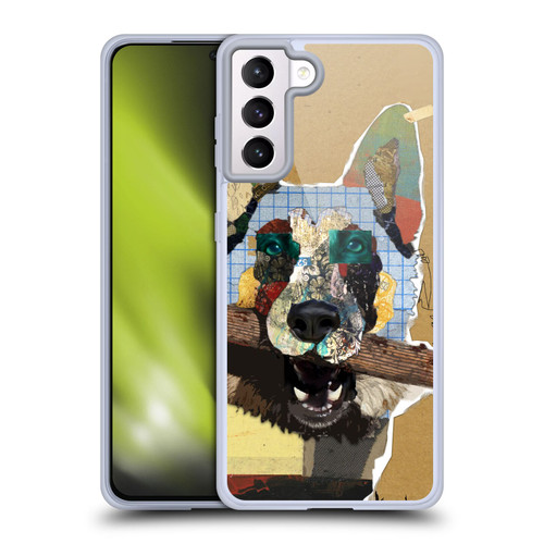 Michel Keck Dogs 3 German Shepherd Soft Gel Case for Samsung Galaxy S21+ 5G
