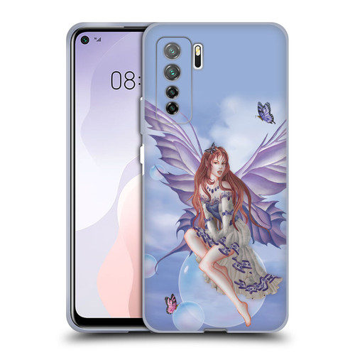 Nene Thomas Bubbles Purple Lace Fairy On Cat Soft Gel Case for Huawei Nova 7 SE/P40 Lite 5G