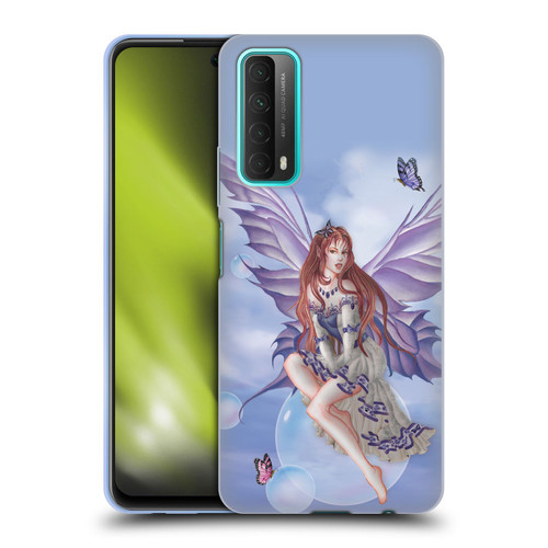Nene Thomas Bubbles Purple Lace Fairy On Cat Soft Gel Case for Huawei P Smart (2021)