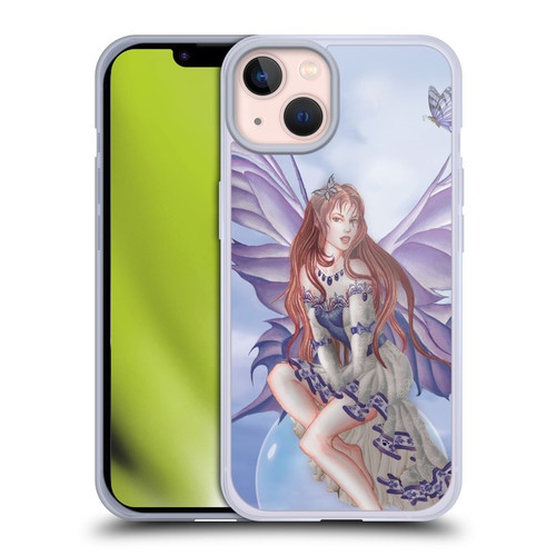 Nene Thomas Bubbles Purple Lace Fairy On Cat Soft Gel Case for Apple iPhone 13