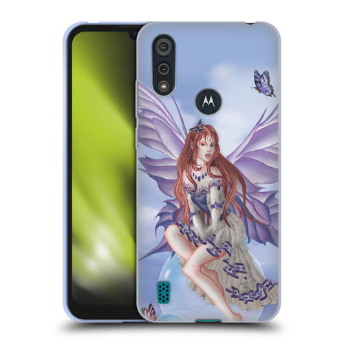 Nene Thomas Bubbles Purple Lace Fairy On Cat Soft Gel Case for Motorola Moto E6s (2020)
