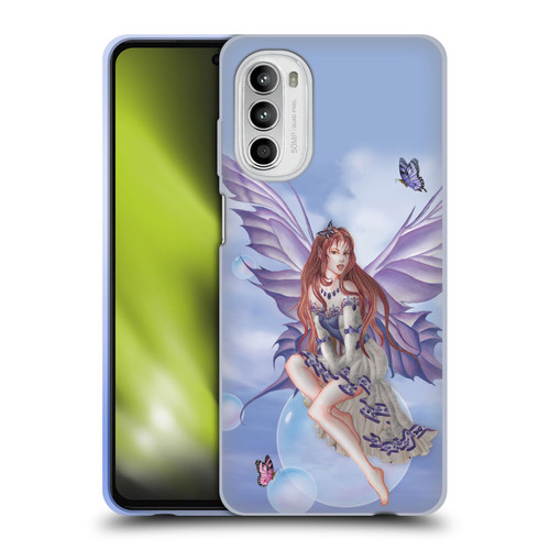 Nene Thomas Bubbles Purple Lace Fairy On Cat Soft Gel Case for Motorola Moto G52