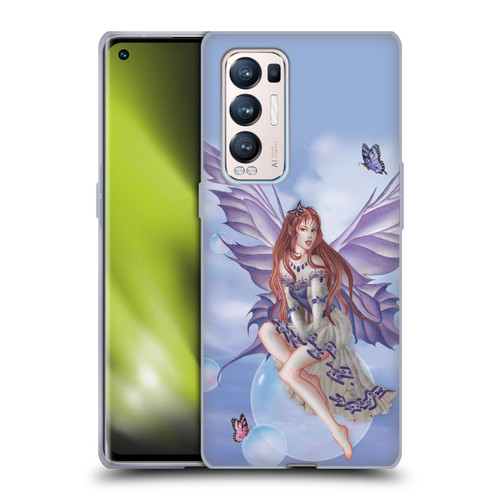 Nene Thomas Bubbles Purple Lace Fairy On Cat Soft Gel Case for OPPO Find X3 Neo / Reno5 Pro+ 5G