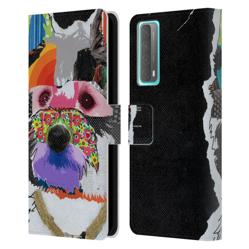 Michel Keck Dogs Westie Leather Book Wallet Case Cover For Huawei P Smart (2021)