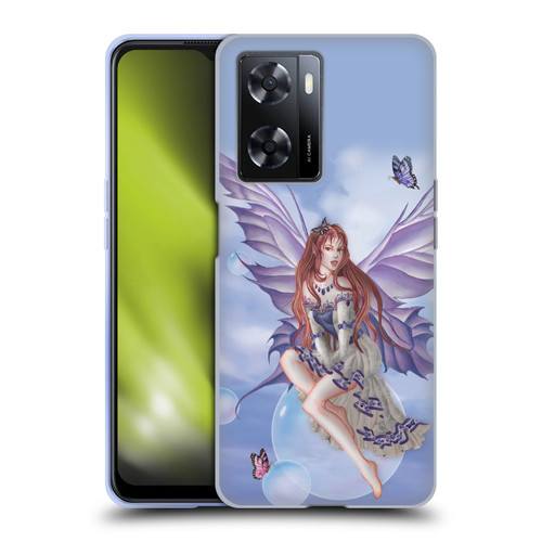 Nene Thomas Bubbles Purple Lace Fairy On Cat Soft Gel Case for OPPO A57s