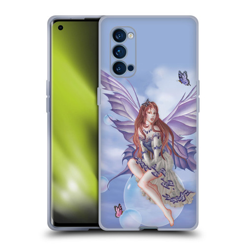 Nene Thomas Bubbles Purple Lace Fairy On Cat Soft Gel Case for OPPO Reno 4 Pro 5G