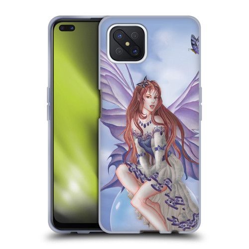 Nene Thomas Bubbles Purple Lace Fairy On Cat Soft Gel Case for OPPO Reno4 Z 5G
