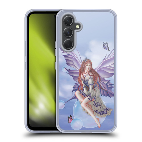Nene Thomas Bubbles Purple Lace Fairy On Cat Soft Gel Case for Samsung Galaxy A54 5G