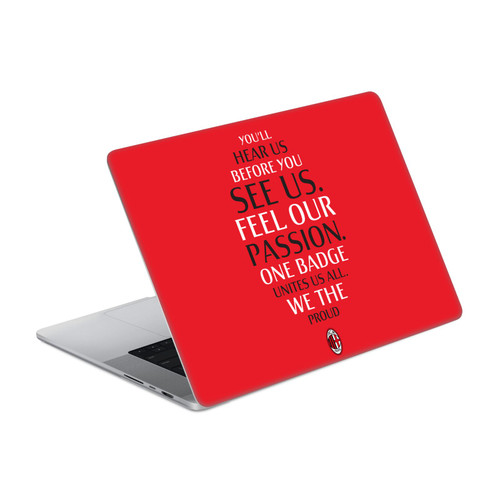 AC Milan Art Typography Vinyl Sticker Skin Decal Cover for Apple MacBook Pro 14" A2442 / A3426 / A3427