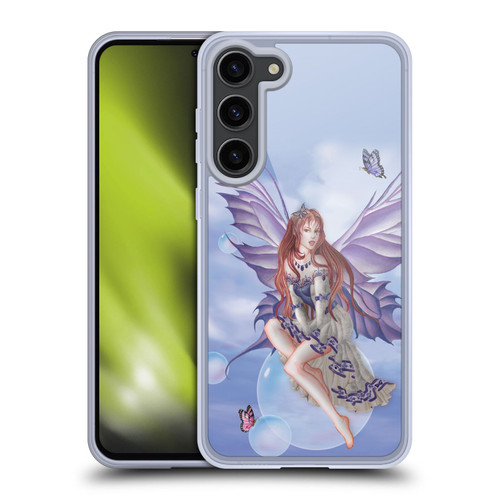 Nene Thomas Bubbles Purple Lace Fairy On Cat Soft Gel Case for Samsung Galaxy S23+ 5G