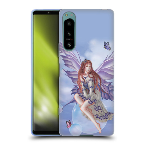 Nene Thomas Bubbles Purple Lace Fairy On Cat Soft Gel Case for Sony Xperia 5 IV