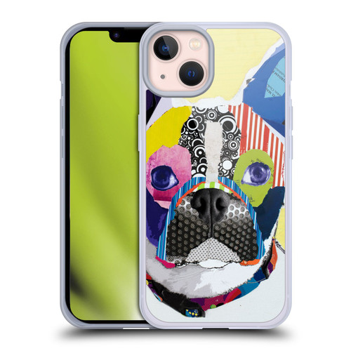 Michel Keck Dogs Boston Terrier Soft Gel Case for Apple iPhone 13
