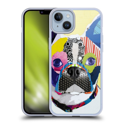 Michel Keck Dogs Boston Terrier Soft Gel Case for Apple iPhone 14 Plus