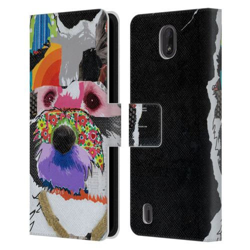 Michel Keck Dogs Westie Leather Book Wallet Case Cover For Nokia C01 Plus/C1 2nd Edition