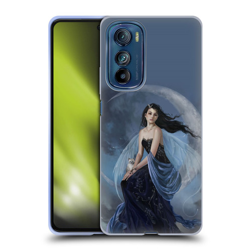 Nene Thomas Crescents Moon Indigo Fairy Soft Gel Case for Motorola Edge 30