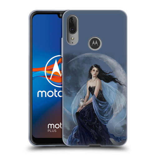 Nene Thomas Crescents Moon Indigo Fairy Soft Gel Case for Motorola Moto E6 Plus