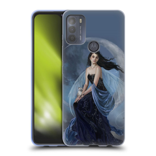 Nene Thomas Crescents Moon Indigo Fairy Soft Gel Case for Motorola Moto G50