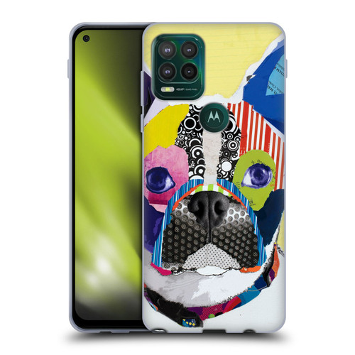 Michel Keck Dogs Boston Terrier Soft Gel Case for Motorola Moto G Stylus 5G 2021