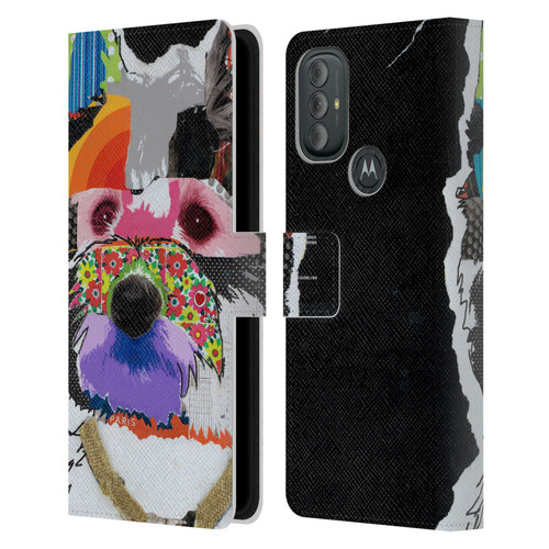 Michel Keck Dogs Westie Leather Book Wallet Case Cover For Motorola Moto G10 / Moto G20 / Moto G30