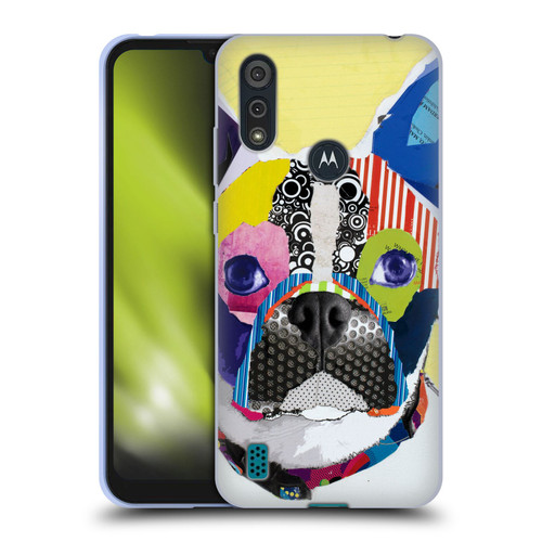 Michel Keck Dogs Boston Terrier Soft Gel Case for Motorola Moto E6s (2020)