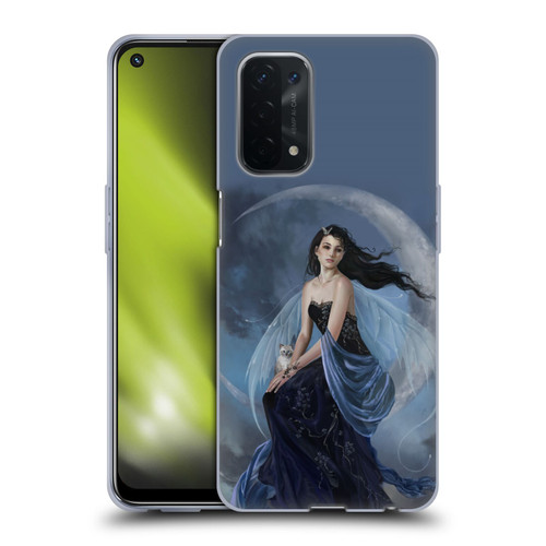 Nene Thomas Crescents Moon Indigo Fairy Soft Gel Case for OPPO A54 5G