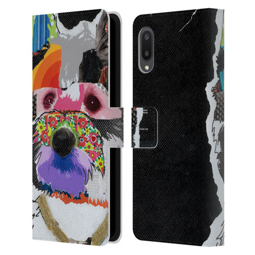 Michel Keck Dogs Westie Leather Book Wallet Case Cover For Samsung Galaxy A02/M02 (2021)