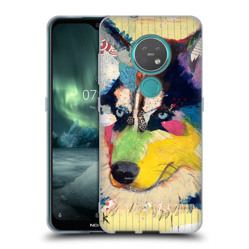Michel Keck Dogs Husky Soft Gel Case for Nokia 6.2 / 7.2