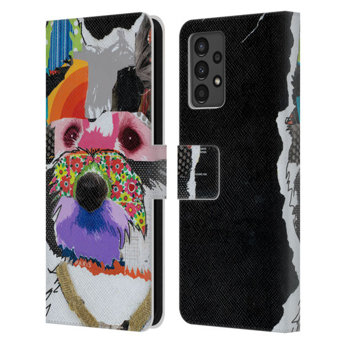 Michel Keck Dogs Westie Leather Book Wallet Case Cover For Samsung Galaxy A13 (2022)