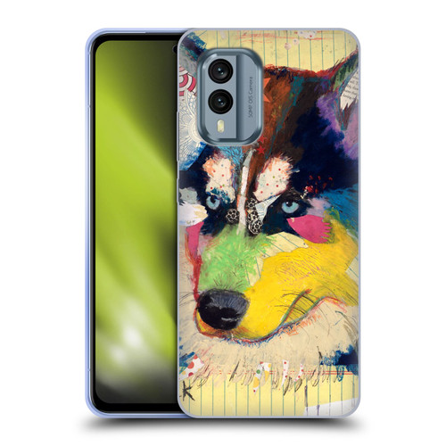 Michel Keck Dogs Husky Soft Gel Case for Nokia X30