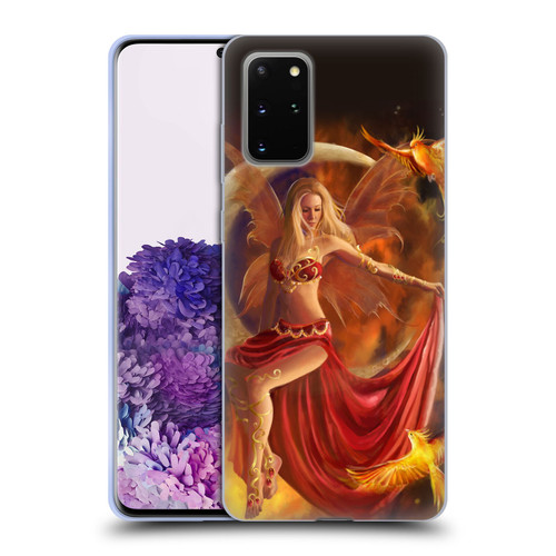 Nene Thomas Crescents Fire Fairy On Moon Phoenix Soft Gel Case for Samsung Galaxy S20+ / S20+ 5G