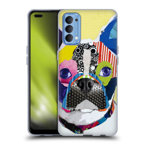 Michel Keck Dogs Boston Terrier Soft Gel Case for OPPO Reno 4 5G