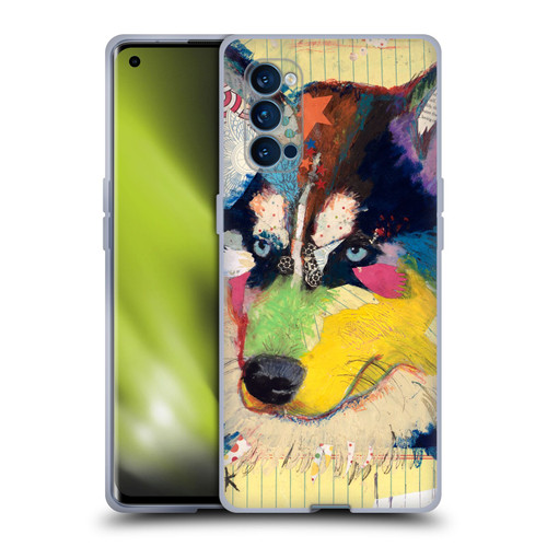 Michel Keck Dogs Husky Soft Gel Case for OPPO Reno 4 Pro 5G