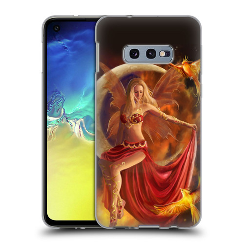 Nene Thomas Crescents Fire Fairy On Moon Phoenix Soft Gel Case for Samsung Galaxy S10e