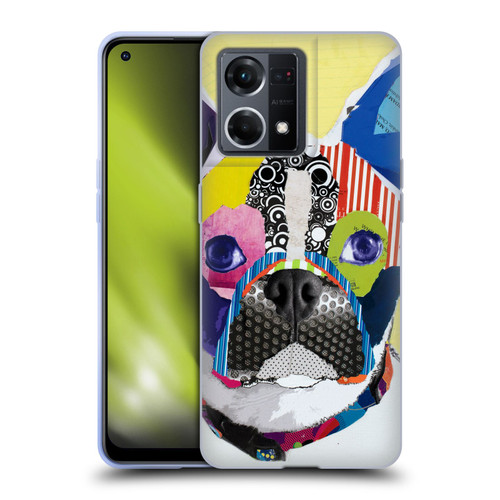 Michel Keck Dogs Boston Terrier Soft Gel Case for OPPO Reno8 4G