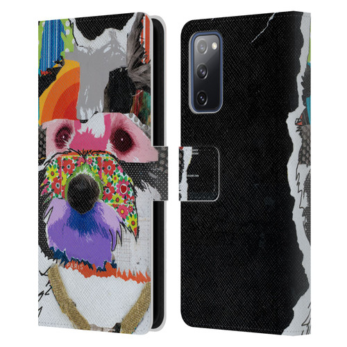 Michel Keck Dogs Westie Leather Book Wallet Case Cover For Samsung Galaxy S20 FE / 5G