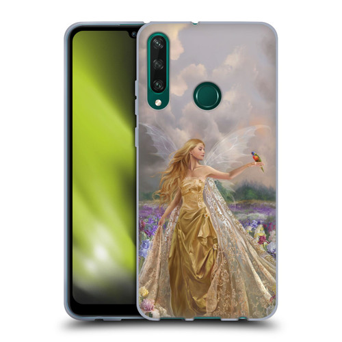 Nene Thomas Deep Forest Gold Angel Fairy With Bird Soft Gel Case for Huawei Y6p