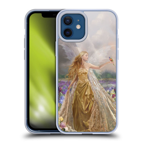 Nene Thomas Deep Forest Gold Angel Fairy With Bird Soft Gel Case for Apple iPhone 12 / iPhone 12 Pro