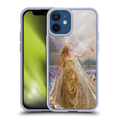 Nene Thomas Deep Forest Gold Angel Fairy With Bird Soft Gel Case for Apple iPhone 12 Mini