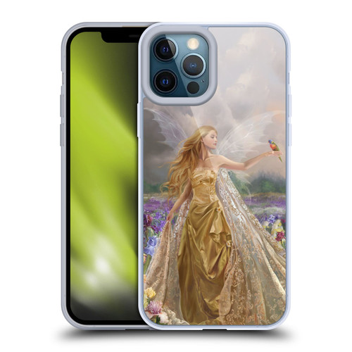 Nene Thomas Deep Forest Gold Angel Fairy With Bird Soft Gel Case for Apple iPhone 12 Pro Max