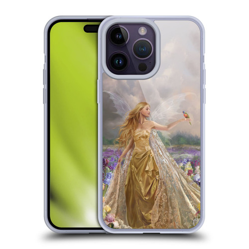 Nene Thomas Deep Forest Gold Angel Fairy With Bird Soft Gel Case for Apple iPhone 14 Pro Max